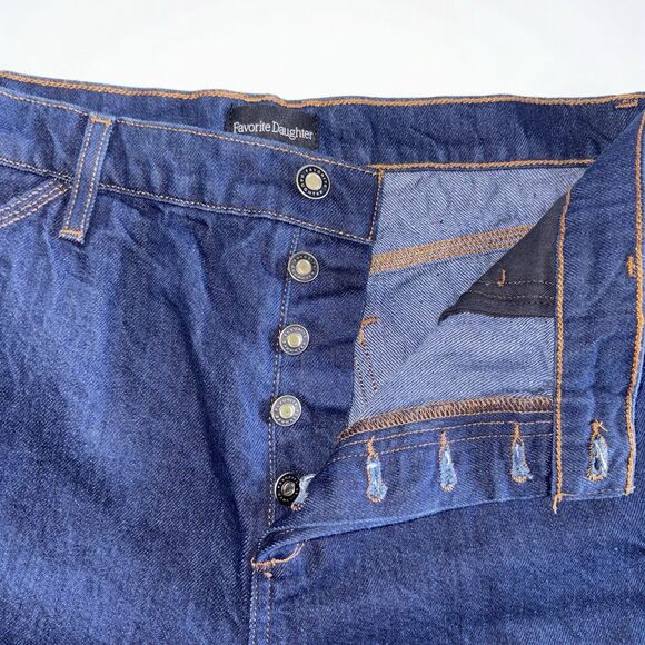 Favorite Daughter Olympia Flare Jeans Size 29 Manchester High Rise Red Hem - Picture 2 of 13